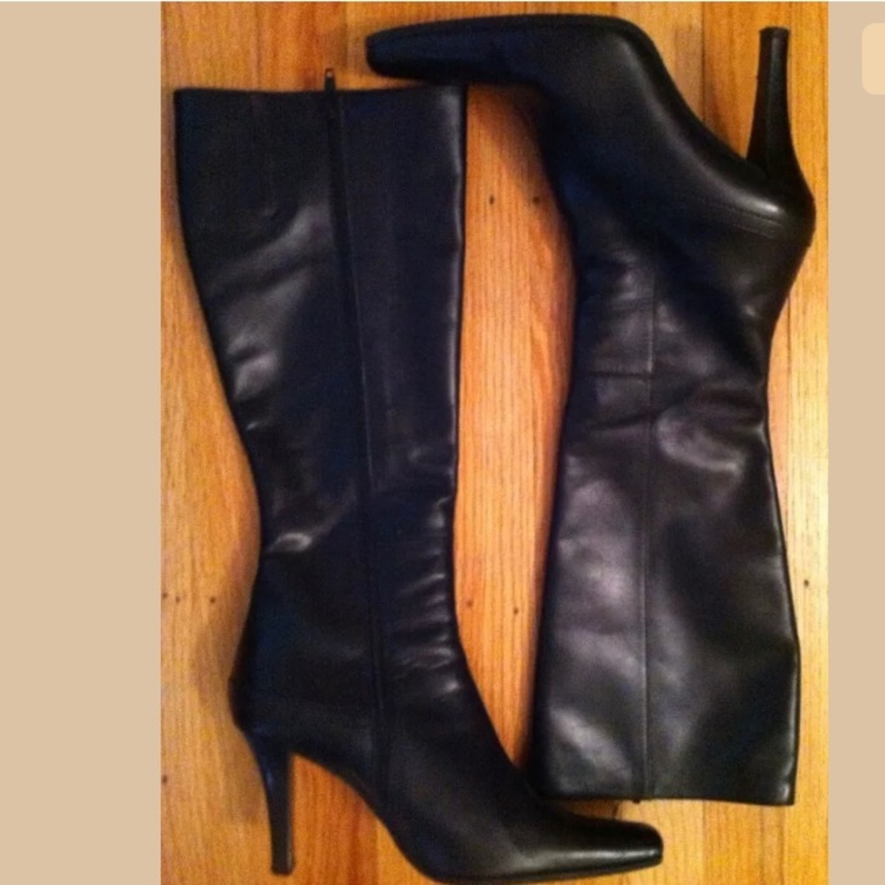 Charles David Vera Gomma Leather Dress Boots sz 37